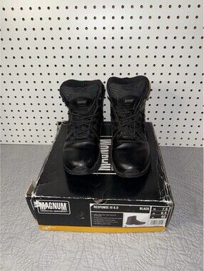 🎅🏻 Mens Magnum Response III 6.0 5209  Black Tactical Boots Size 7.5